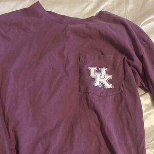 Purple Long Sleeve Shirt with UK Logo